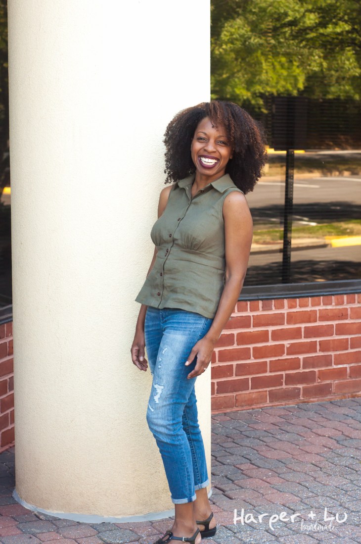 FB - Itch to Stitch Chai - Olive Stretch Linen-1878