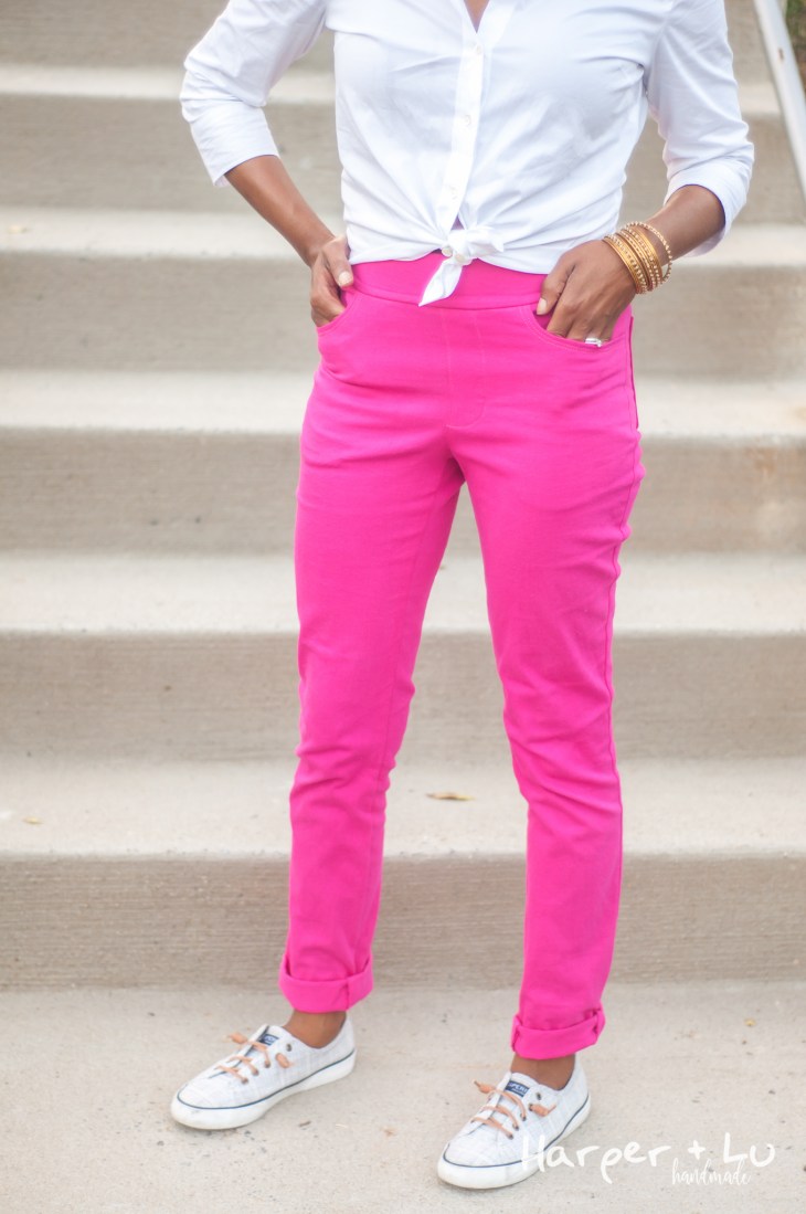 Blog - Jalie Eleonores - Pink Stretch Twill-2631